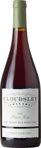 Cloudsley Cellars Pinot Noir Parke Vineyard 2023, Twenty Mile Bench Bottle