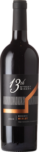 13th Street Reserve Merlot 2023, VQA Niagara Peninsula Bottle